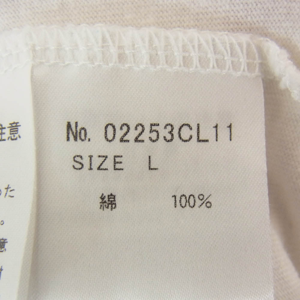 HYSTERIC GLAMOUR ヒステリックグラマー 25AW 02253CL11 HYSTERIC DETERGENT 長袖 Tシャツ ホワイト系 L【美品】【中古】