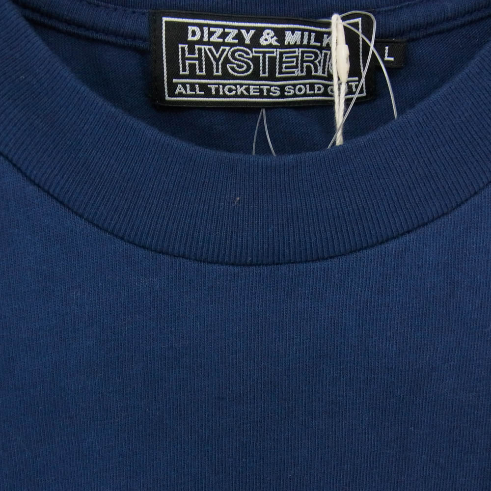 HYSTERIC GLAMOUR ヒステリックグラマー 25AW 02253CL02 DO ANYTHING 長袖 Tシャツ ネイビー系 L【美品】【中古】