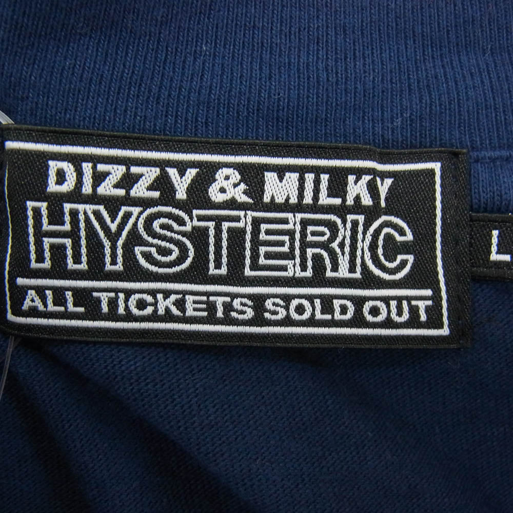 HYSTERIC GLAMOUR ヒステリックグラマー 25AW 02253CL02 DO ANYTHING 長袖 Tシャツ ネイビー系 L【美品】【中古】