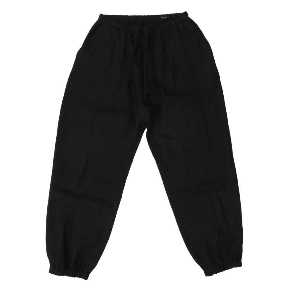 COMOLI コモリ 25SS B01-03008 カナパ ドローストリング パンツ ブラック系 1【新古品】【未使用】【中古】