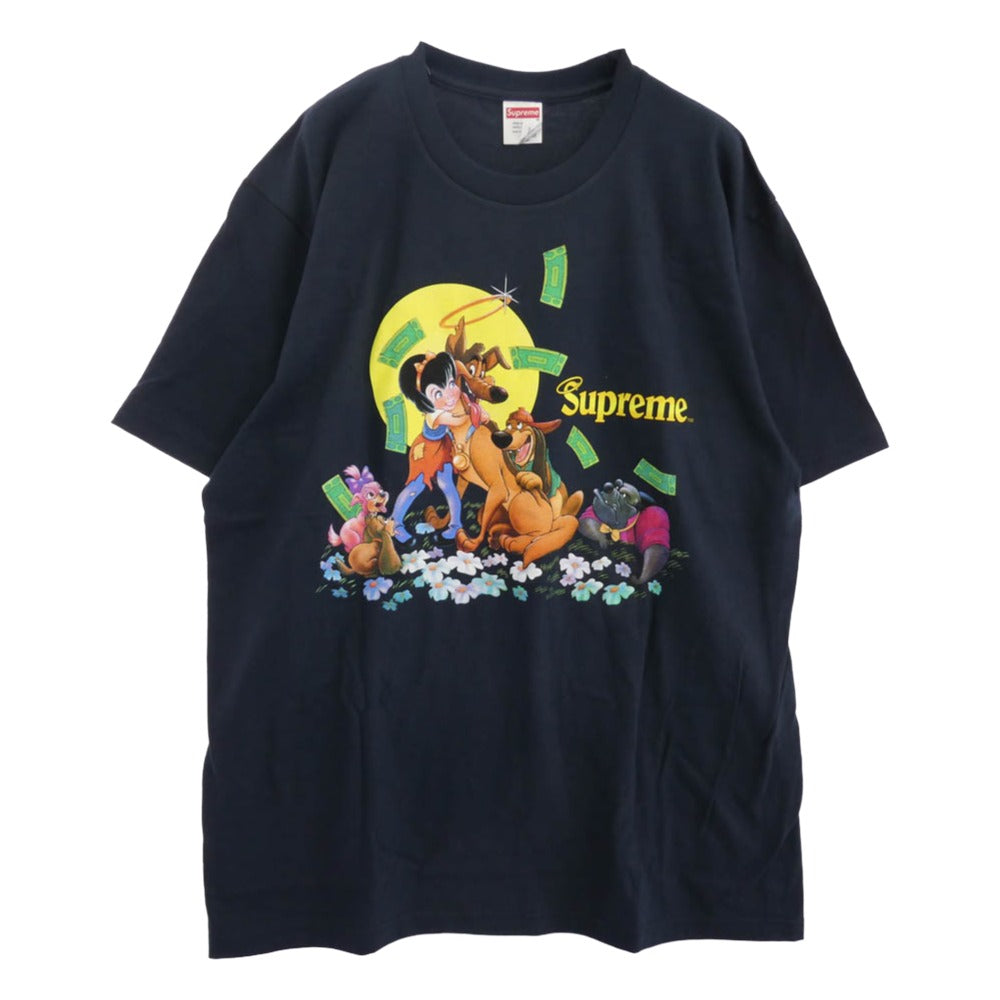 Supreme シュプリーム 25AW All Dogs Go To Heaven Tee オール ドッグス ゴー トゥ ヘブン Tシャツ ネイビー系 M【極上美品】【中古】