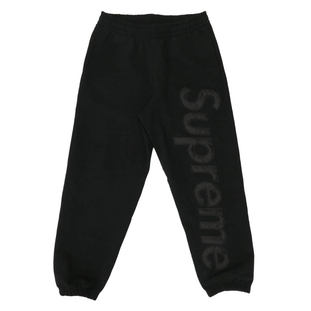 Supreme シュプリーム 24AW Satin Applique Sweatpant サテン アップリケ スウェットパンツ ブラック系 S【中古】