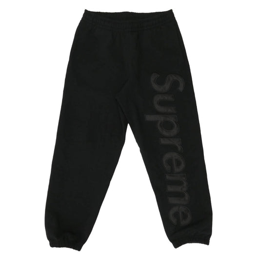 Supreme シュプリーム 24AW Satin Applique Sweatpant サテン アップリケ スウェットパンツ ブラック系 S【中古】
