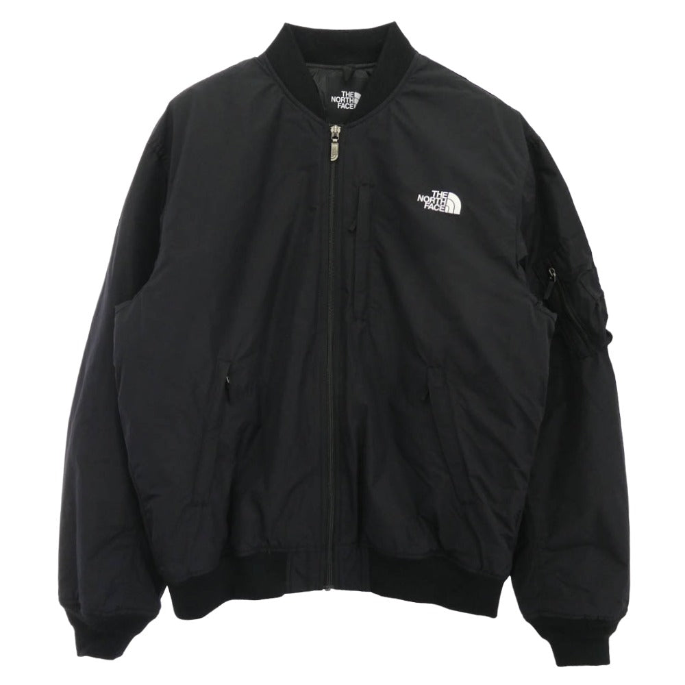 THE NORTH FACE ノースフェイス NY82552 Insulation Bomber Jacket インサレーション ボンバー ジャケット ダウンジャケット ブラック系 XL【中古】