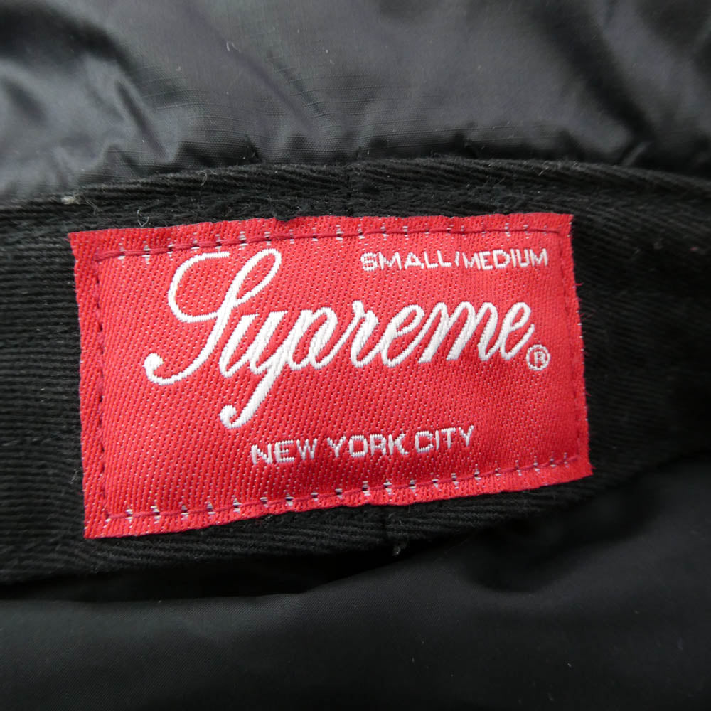 Supreme シュプリーム Filled Cordura Crusher フィルド コーデュラ クラッシャー キャップ ブラック系 small/medium【美品】【中古】