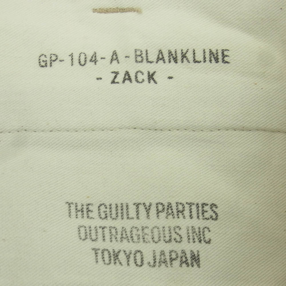 WACKO MARIA ワコマリア GP-104-A-BLANKLINE ZACK TWILL SKATE PANTS ツイル スケート パンツ 日本製 ベージュ系 L【中古】
