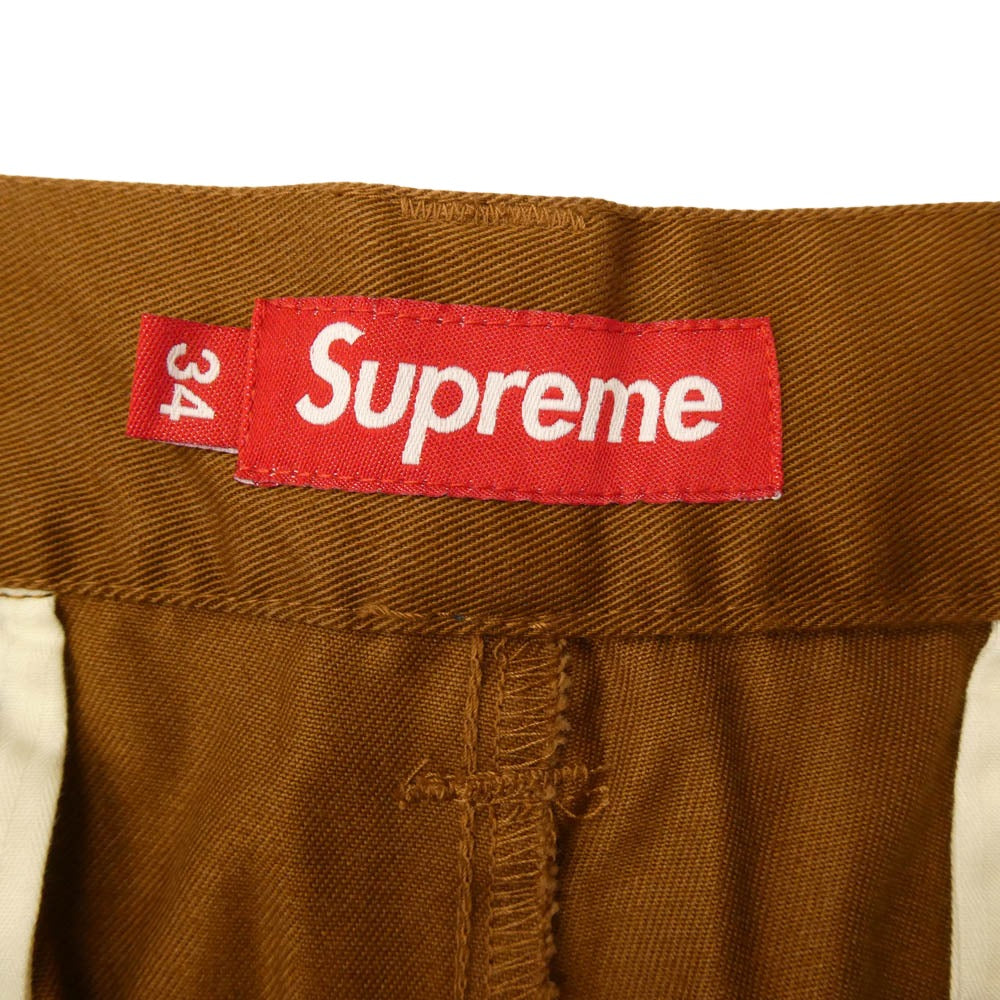 Supreme シュプリーム 23AW work pants ワーク パンツ ブラウン系 34【美品】【中古】