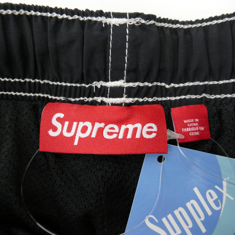 Supreme シュプリーム 25SS Spellout Embroidered Track Pant スペルアウト エンブロイダリー トラック パンツ ブラック系 M【極上美品】【中古】