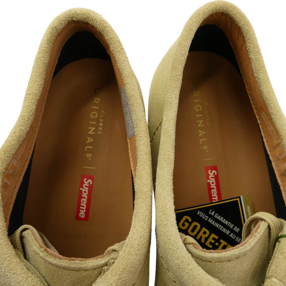 Supreme シュプリーム 19AW 48321 × Clarks Wallabee GTX クラークス ワラビー ブーツ ベージュ系 29cm【極上美品】【中古】