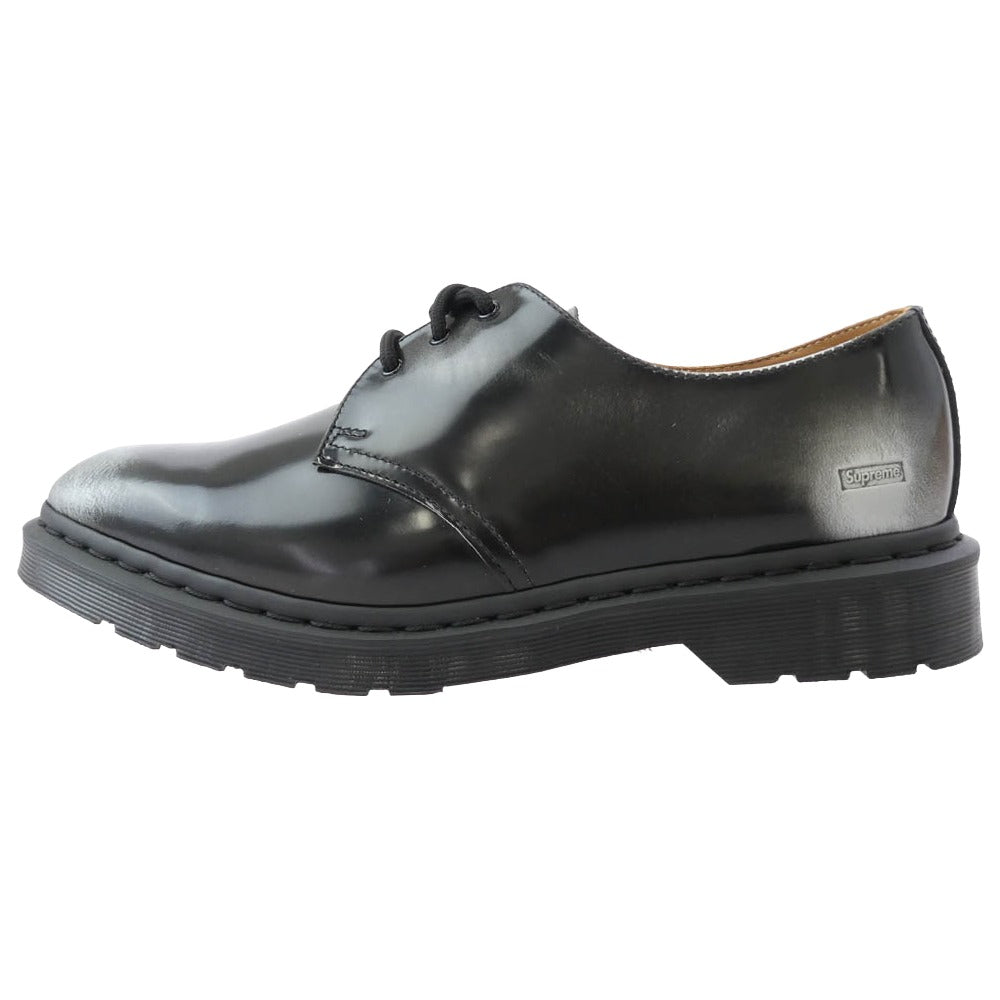 Supreme シュプリーム 24SS 32126040 × Dr.Martens 1461 3 Eye Shoe ドクターマーチン 3アイ レザー シューズ ブラック系 UK10【極上美品】【中古】