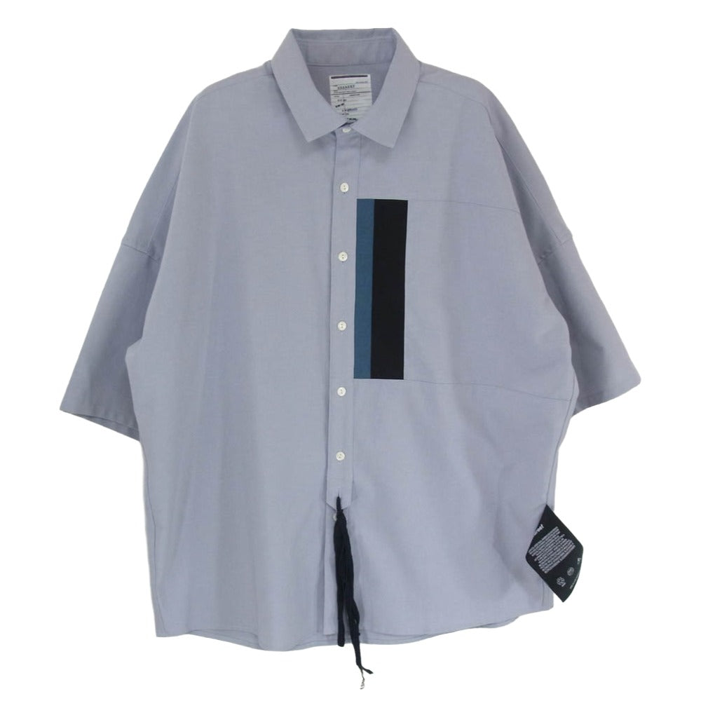 SHAREEF シャリーフ 21533002 SWITCHING S/S SHIRTS スイッチング ショートスリーブ 切替 半袖シャツ グレー系 1【中古】