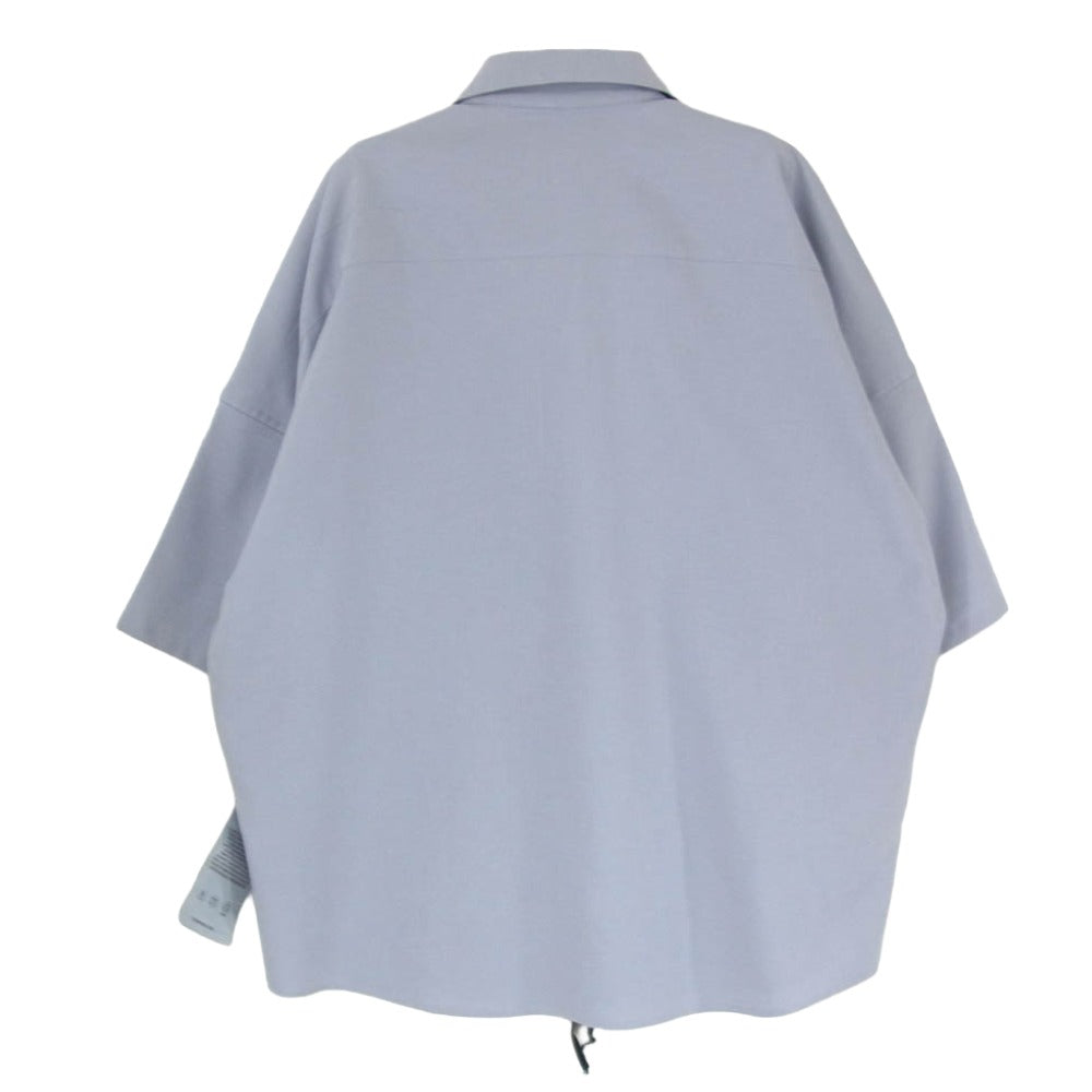 SHAREEF シャリーフ 21533002 SWITCHING S/S SHIRTS スイッチング ショートスリーブ 切替 半袖シャツ グレー系 1【中古】