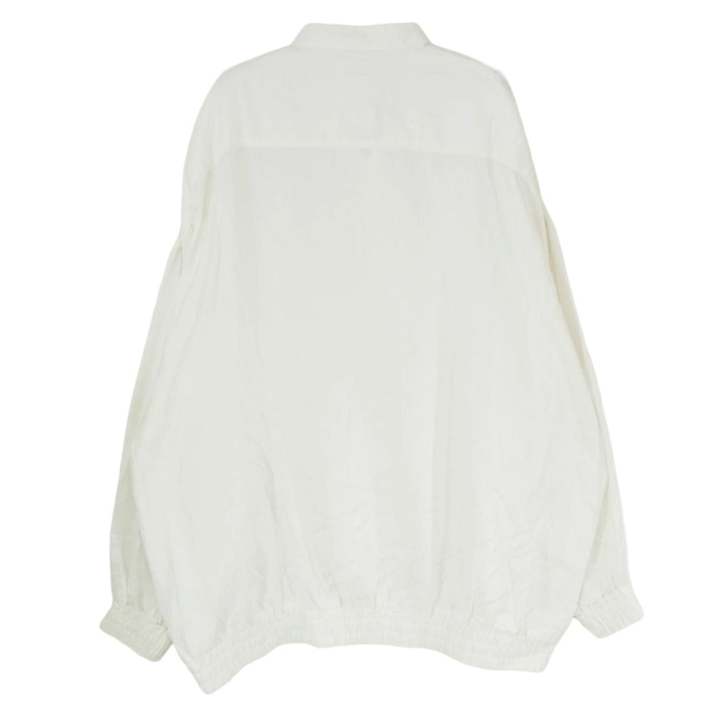 SHAREEF シャリーフ 23313028 SHADOW JQ L/S SMOCK ジャガード ロゴ 総柄 スモック 長袖シャツ ホワイト系 1【中古】