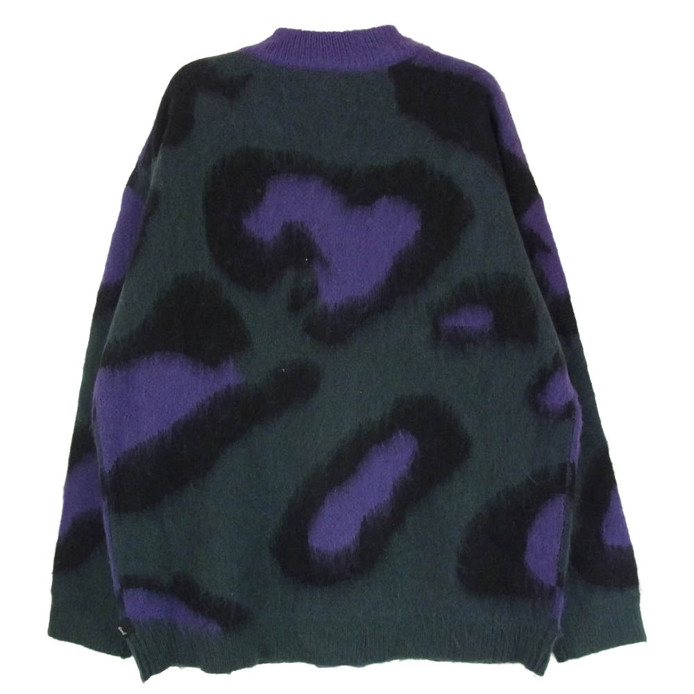 glamb グラム GB0323/KNT06 Big Leopard Cardigan ビッグレオパード カーディガン パープル系 S【中古】