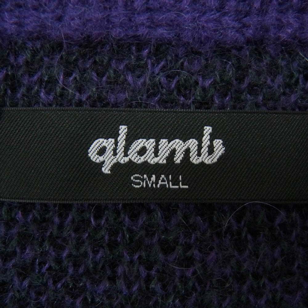 glamb グラム GB0323/KNT06 Big Leopard Cardigan ビッグレオパード カーディガン パープル系 S【中古】