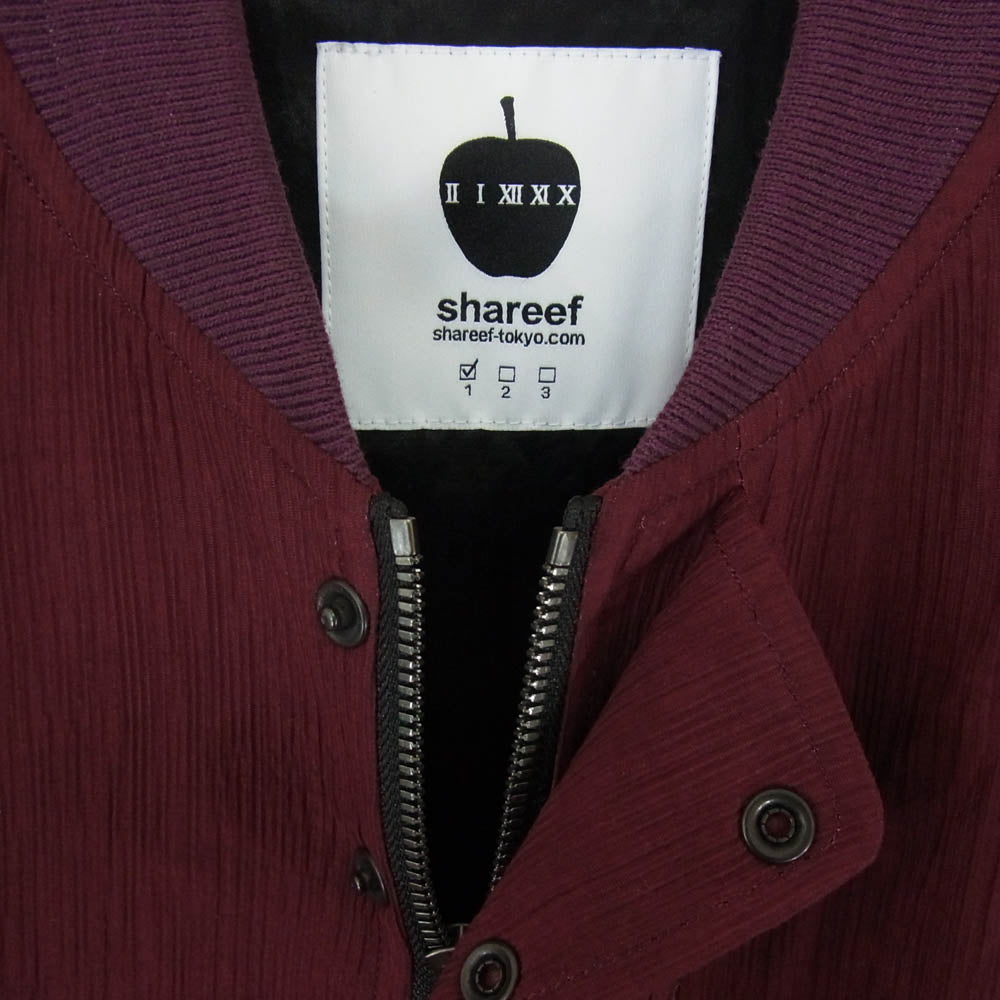 SHAREEF シャリーフ 23711009 YOURYU BLOUSON ブルゾン エンジ系 1【中古】