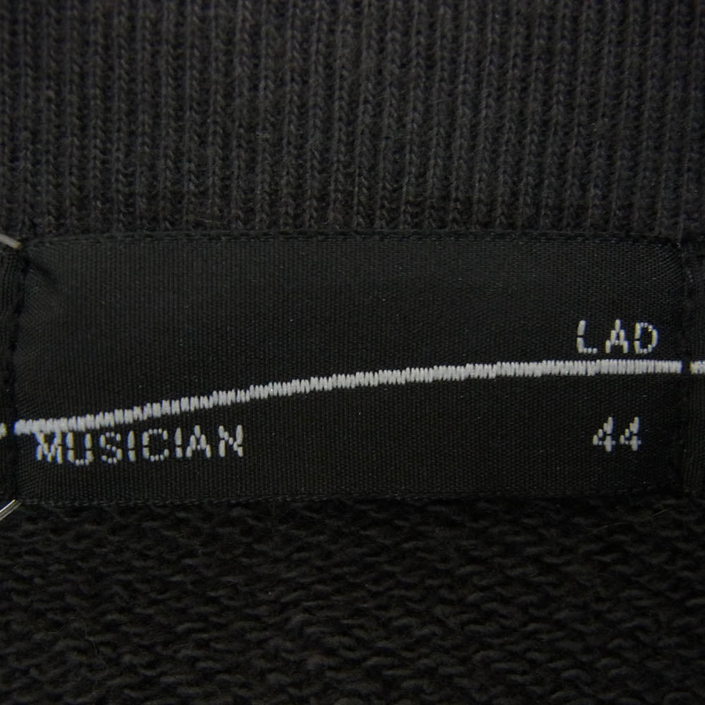 LAD MUSICIAN ラッドミュージシャン 2223-601 スウェット ブルゾン ジャケット チャコール系 44【中古】