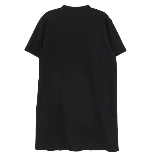 COMME des GARCONS HOMME PLUS コムデギャルソンオムプリュス AD2024 PN-T008 比翼ジップデザイン クルーネック 半袖 Tシャツ ロング カットソー ブラック系 M【美品】【中古】