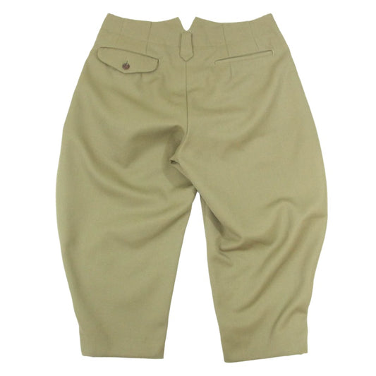 COMME des GARCONS HOMME PLUS コムデギャルソンオムプリュス AD2021 PI-P014 ワイドテーパード バルーン スラックスパンツ カーキ系 S【中古】