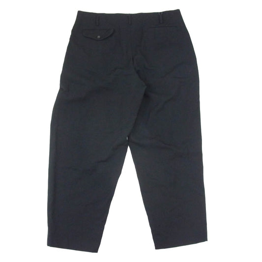 COMME des GARCONS HOMME PLUS コムデギャルソンオムプリュス 25SS AD2024 PZ-P009 ウールギャバジン 2タック スラックスパンツ ブラック系 XL【中古】