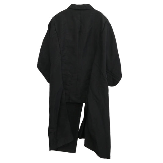 COMME des GARCONS HOMME PLUS コムデギャルソンオムプリュス 20AW PF-J068 色の抵抗期 ポリエステル縮絨 ポリ縮 製品加工 後染 マント ジャケット ブラック系 XS【中古】