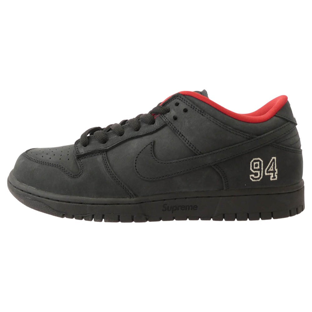 Supreme シュプリーム HQ8487-001 × Nike SB Dunk Low ナイキ ダンク ロー スニーカー ブラック系 30cm【中古】