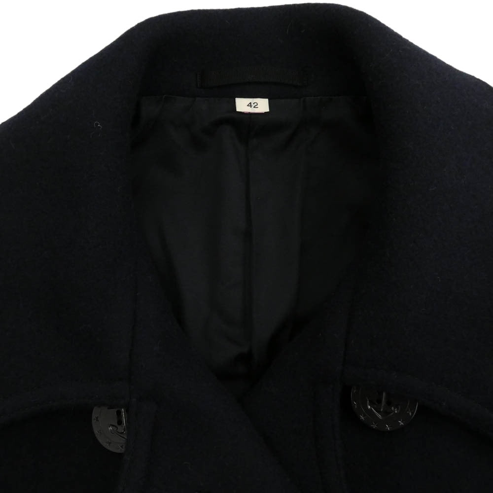 Buzz Rickson's バズリクソンズ BR11554 1910's MODEL PEA-COAT NAVAL CLOTHING FACTORY 36oz.メルトンウール ピーコート ミルスペック尿素 アンカーボタン 42 ネイビー系 42【美品】【中古】