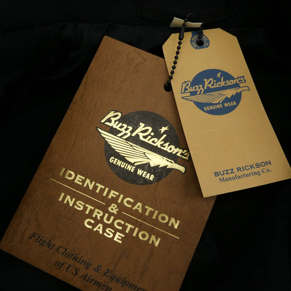 Buzz Rickson's バズリクソンズ BR11554 1910's MODEL PEA-COAT NAVAL CLOTHING FACTORY 36oz.メルトンウール ピーコート ミルスペック尿素 アンカーボタン 42 ネイビー系 42【美品】【中古】