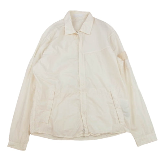 STONE ISLAND ストーンアイランド 6815116F3 GHOST PIECE ゴーストピース ダブルZIP シャツ ジャケット オフホワイト系 L【中古】