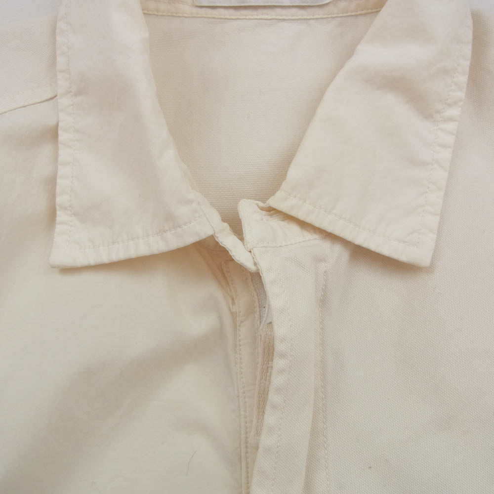 STONE ISLAND ストーンアイランド 6815116F3 GHOST PIECE ゴーストピース ダブルZIP シャツ ジャケット オフホワイト系 L【中古】