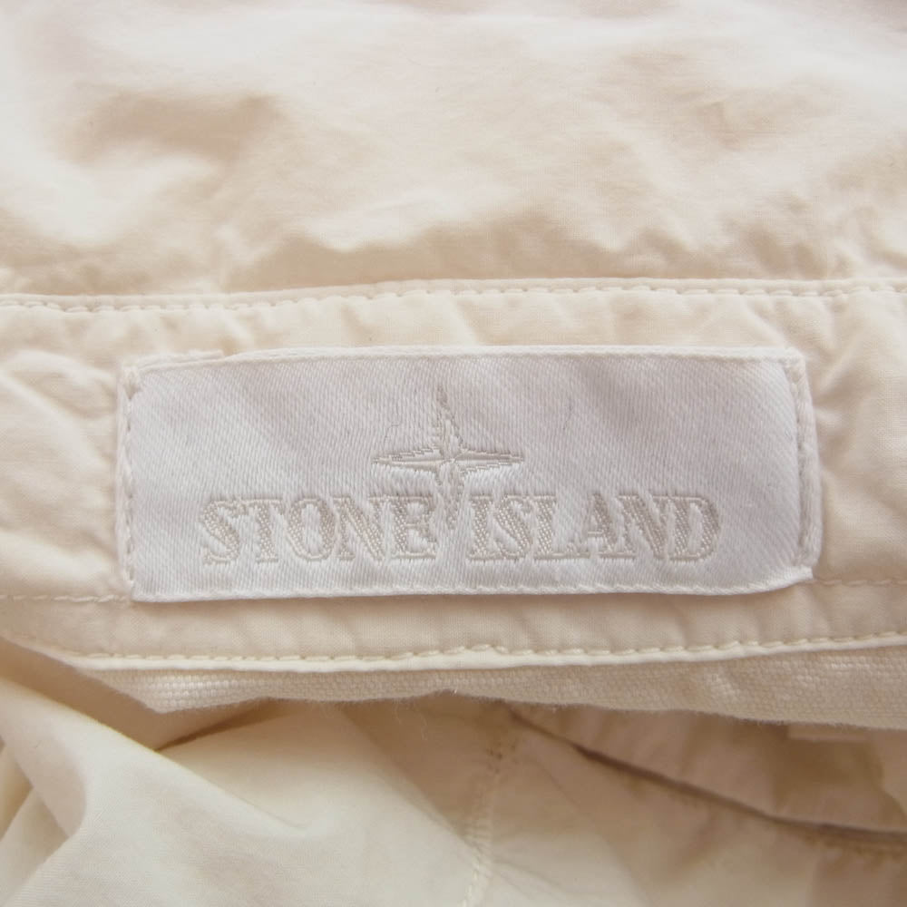 STONE ISLAND ストーンアイランド 6815116F3 GHOST PIECE ゴーストピース ダブルZIP シャツ ジャケット オフホワイト系 L【中古】