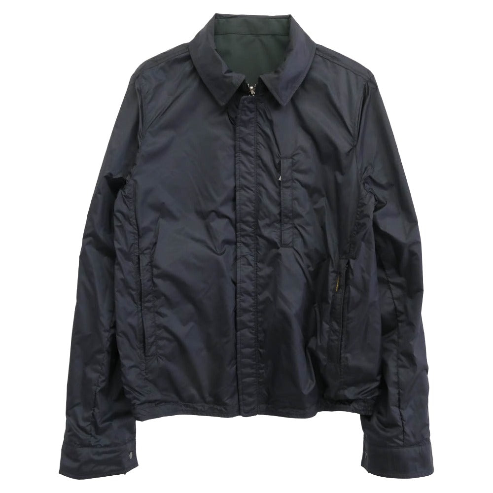 ムーレー イタリア製 SONCINO-REV-STEP リバーシブル スウィングトップ ブルゾン L グリーン系 ネイビー系 40【中古】