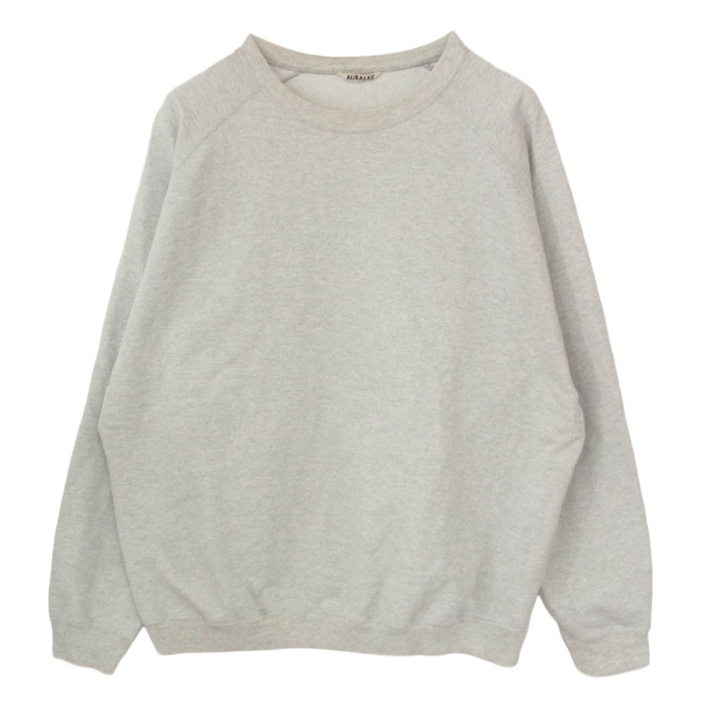 AURALEE オーラリー 21SS A21SP02GU SUPER SOFT SWEAT BIG P/O スーパーソフト スウェット ビッグ グレー系 5【中古】