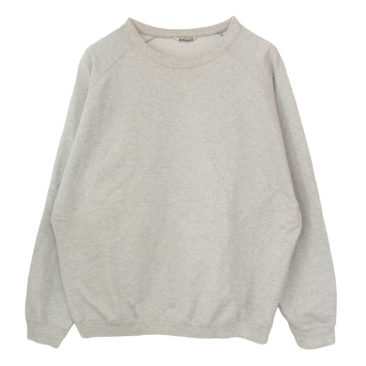 AURALEE オーラリー 21SS A21SP02GU SUPER SOFT SWEAT BIG P/O スーパーソフト スウェット ビッグ グレー系 5【中古】