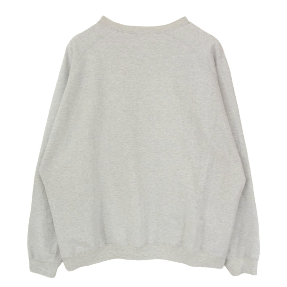 AURALEE オーラリー 21SS A21SP02GU SUPER SOFT SWEAT BIG P/O スーパーソフト スウェット ビッグ グレー系 5【中古】