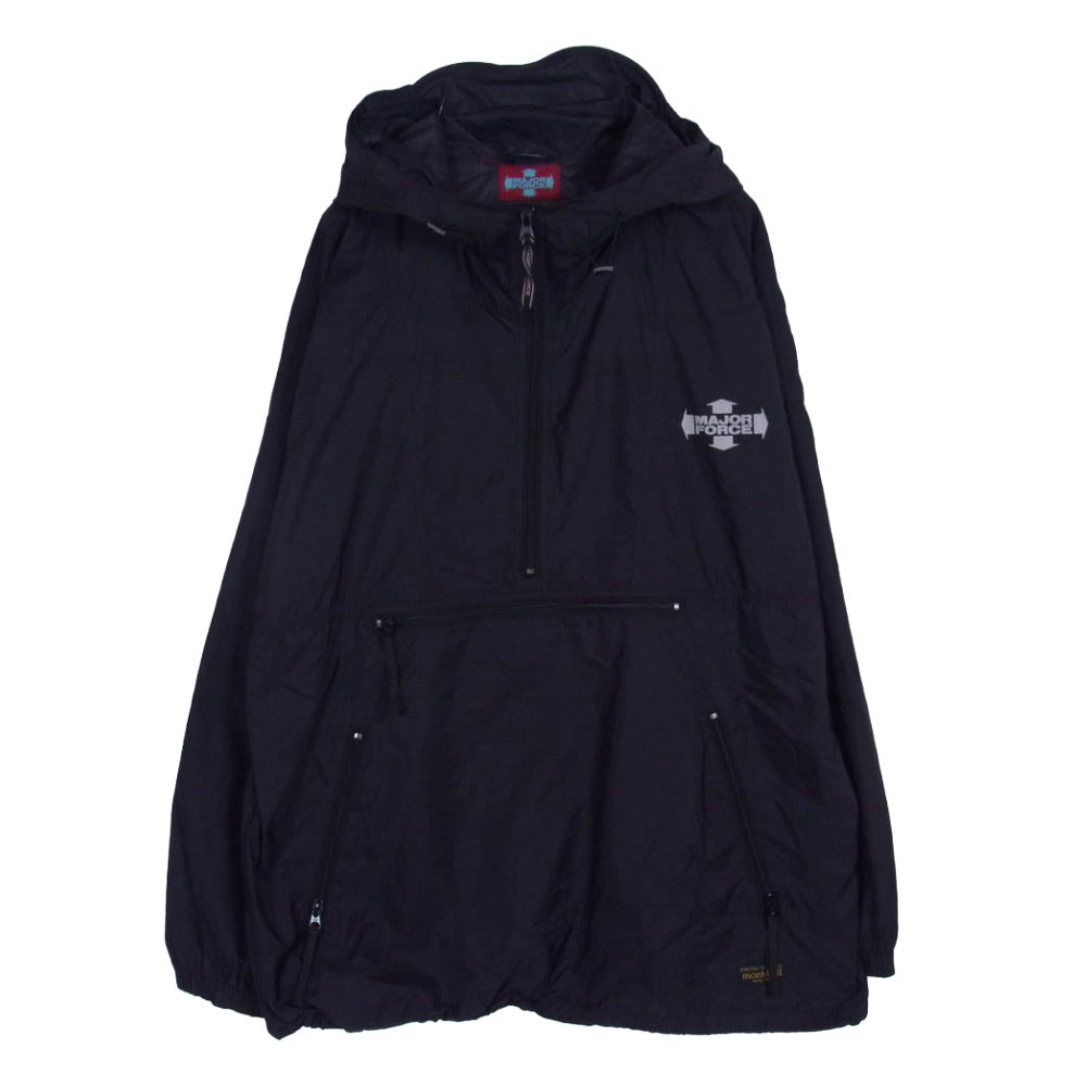 メジャーフォース mont-bell モンベル 90s ナイロン アノラック ジャケット ブラック系 L【中古】