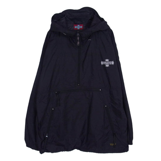 メジャーフォース mont-bell モンベル 90s ナイロン アノラック ジャケット ブラック系 L【中古】