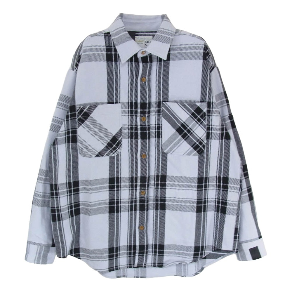 N.HOOLYWOOD エヌハリウッド × BIG MAC ビッグマック 長袖 チェック シャツ グレー系 S【中古】