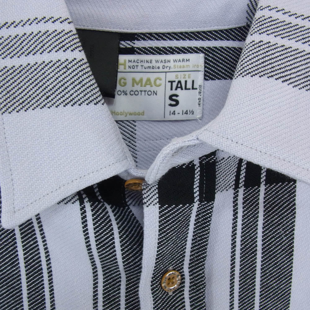N.HOOLYWOOD エヌハリウッド × BIG MAC ビッグマック 長袖 チェック シャツ グレー系 S【中古】