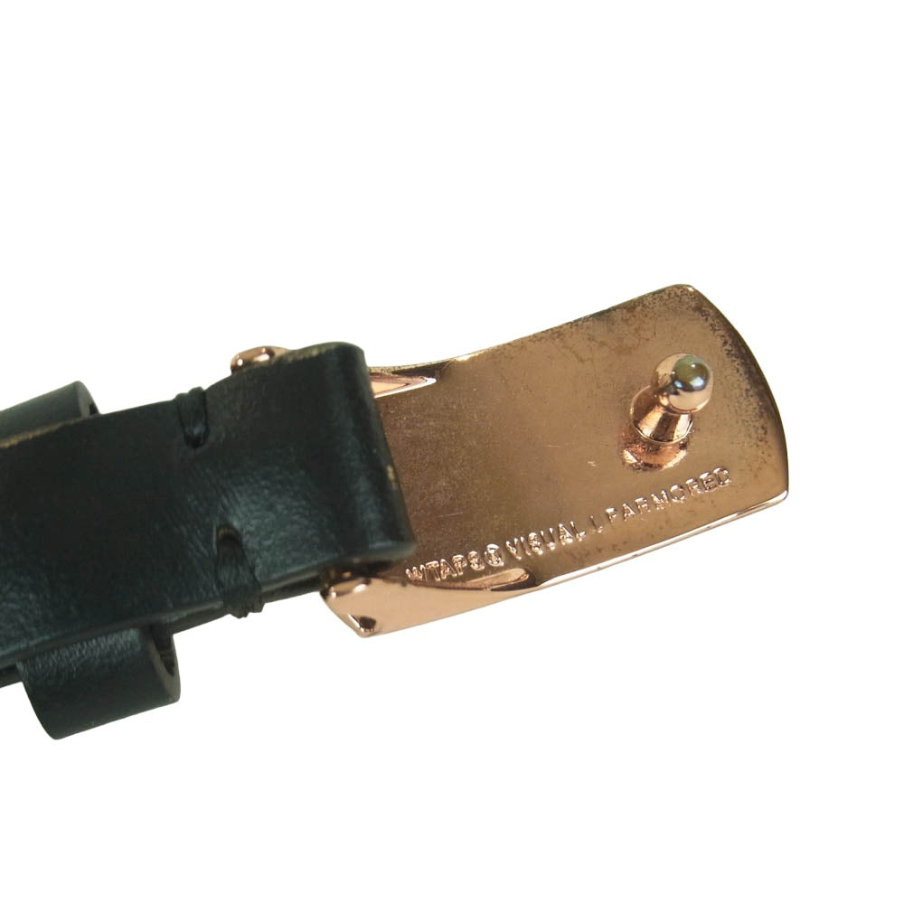 WTAPS ダブルタップス NETA BELT ロゴバックル ナロー ベルト ブラック系【中古】