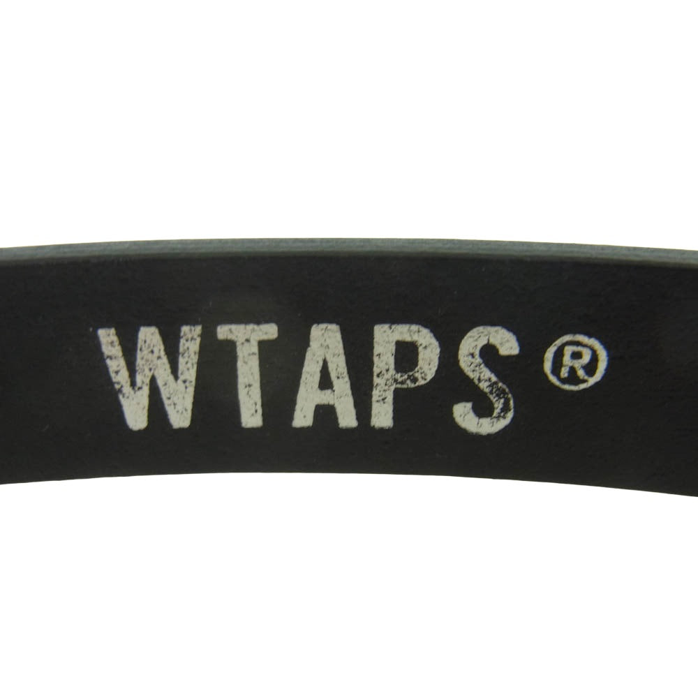 WTAPS ダブルタップス NETA BELT ロゴバックル ナロー ベルト ブラック系【中古】