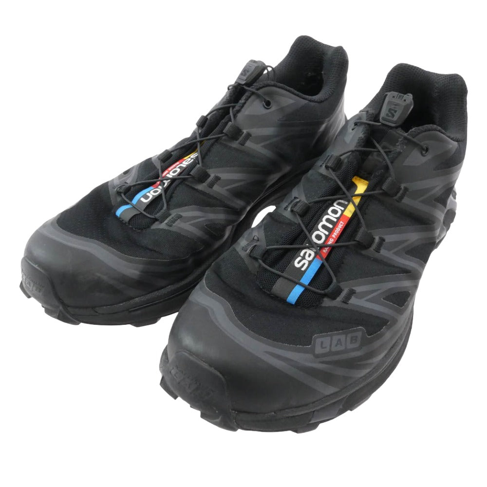 salomon サロモン 410866 XT6 ユニセックス スポーツスタイル シューズ スニーカーブラック ブラック系 27.5cm【中古】