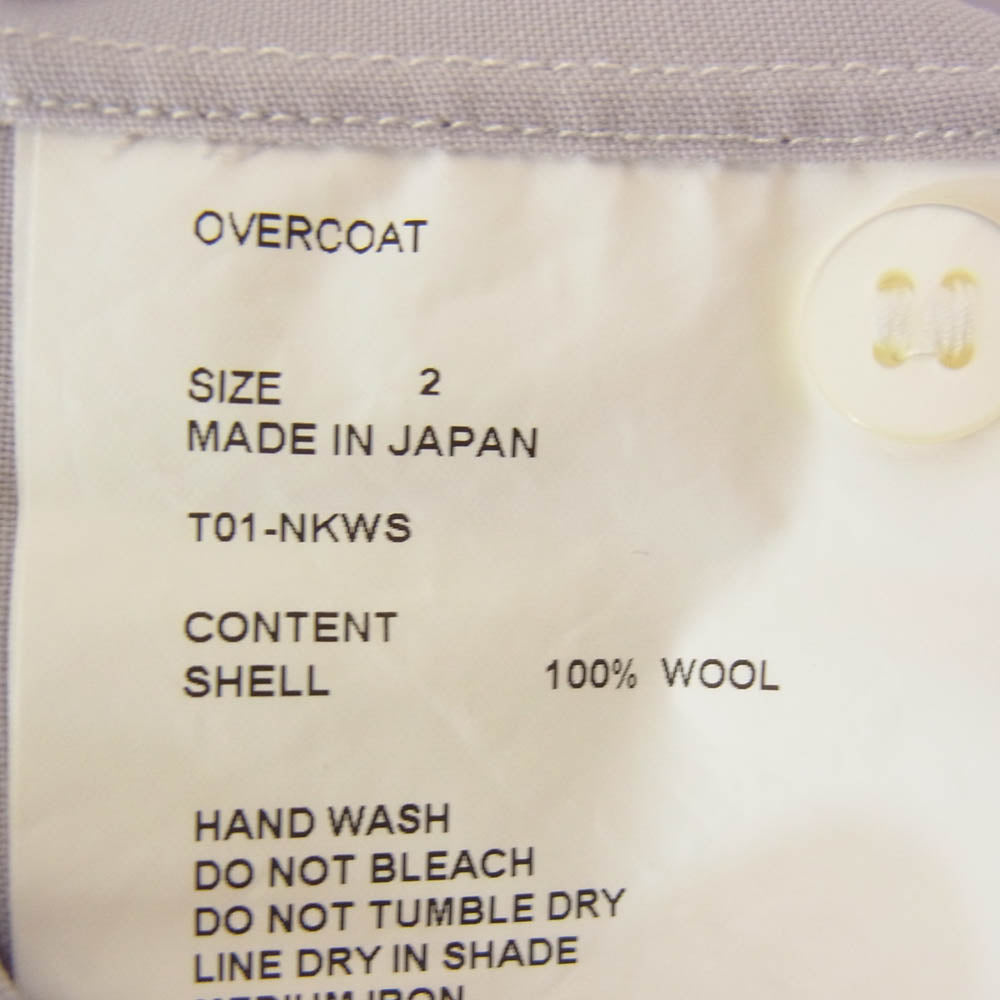 OVERCOAT オーバーコート T01-NKWS 大丸製作所 Wool Shirt ウールシャツ 長袖 シャツ グレー系 2【中古】
