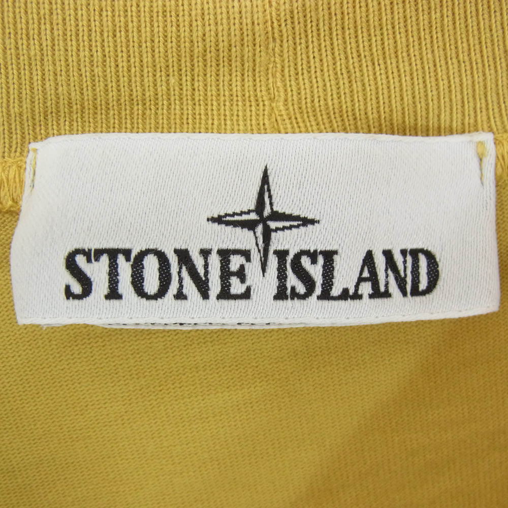 STONE ISLAND ストーンアイランド 811563750 HEAVY COTTON JERSEY GARMENT DYED ヘビーコットン ジャージー ガーメントダイ クルーネックスウェット イエロー系 M【中古】