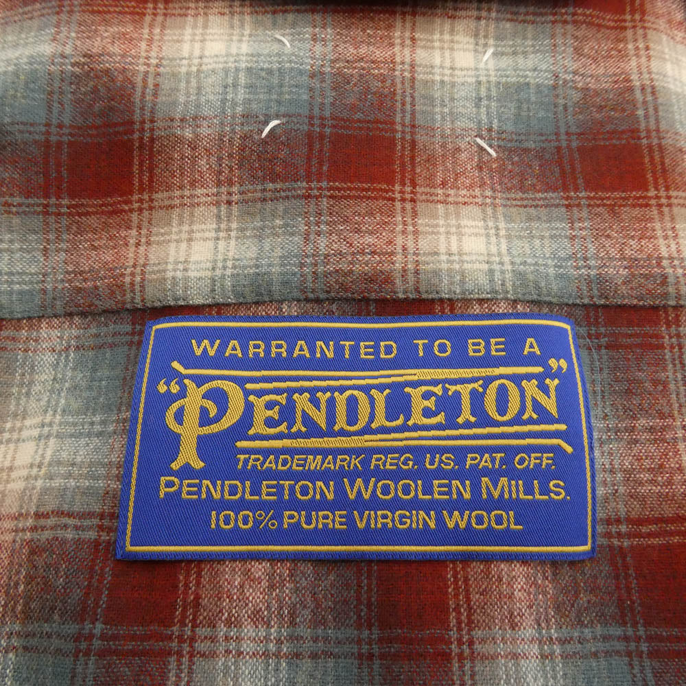 MAISON MARGIELA メゾンマルジェラ 23AW S67DT0010 × PENDLETON ペンドルトン オーバーサイズ チェックシャツ マルチカラー系 42【中古】