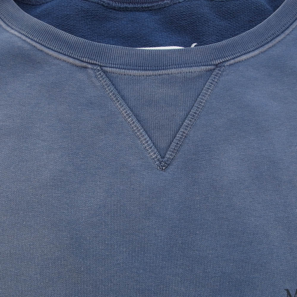 MAISON MARGIELA メゾンマルジェラ 22SS S50GU0189 S25520 10ライン Oversized Symbol Crew Sweat ウォッシュ加工 オーバーサイズ シンボルプリント クルーネック スウェット インディゴブルー系 S【中古】