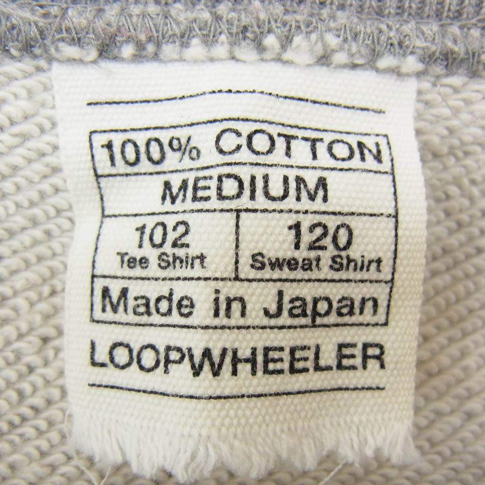 LOOPWHEELER ループウィラー コットン スウェット トレーナー グレー系 M【中古】