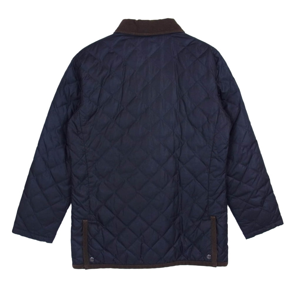 MACKINTOSH PHILOSOPHY マッキントッシュフィロソフィー H1F19-801-29 襟コーデュロイ リバーシブル キルティング ダウン ジャケット ダークネイビー系 38【中古】