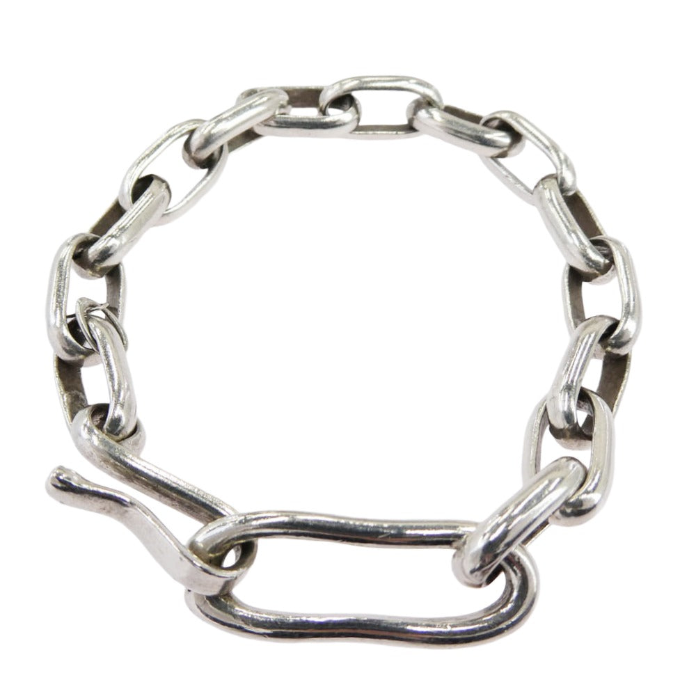 RAY ADAKAI レイアダカイ Navajo ナバホ族 Handmade chain Bracelet Heavy ハンドメイド チェーン ブレスレット ヘビー シルバー系【中古】