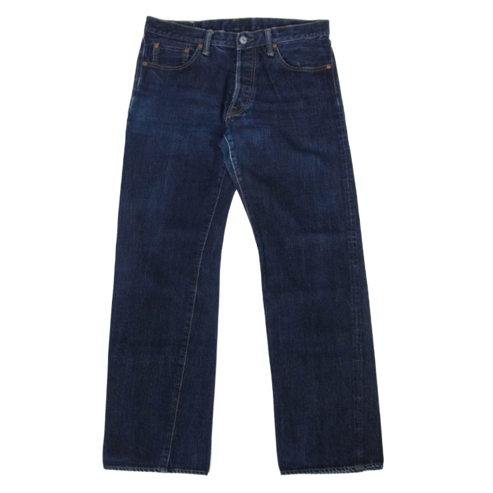 TWO MOON トゥームーン ボタンフライ セルビッチ デニム パンツ インディゴブルー系 31【中古】